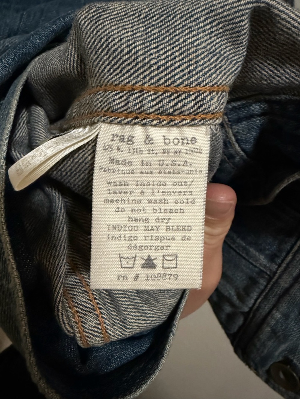 Rag & Bone Tailored Workwear Denim Vest
Distressed size small - Picture 7 of 8